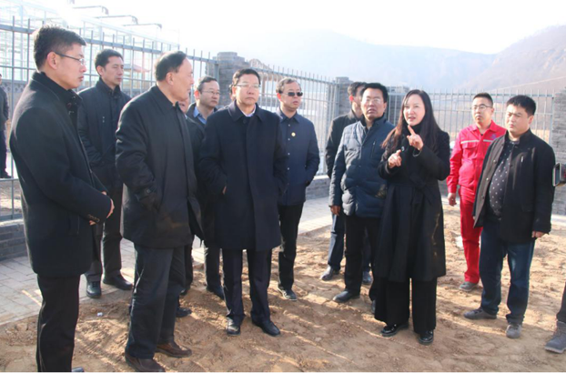 中央第六J9集团平台督察组视察康坪村给排水及生涯污水处置工程