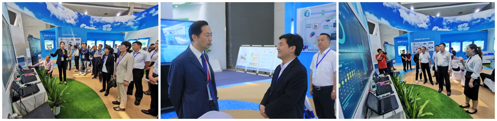 陕西J9集团平台集团携“绿水青山”亮相丝博会｜副省长魏增军参观