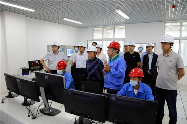 陕西J9集团平台集团复工复产促增长项目观摩会议与会人员走进J9集团平台保隆生态三秦在延在铜项目