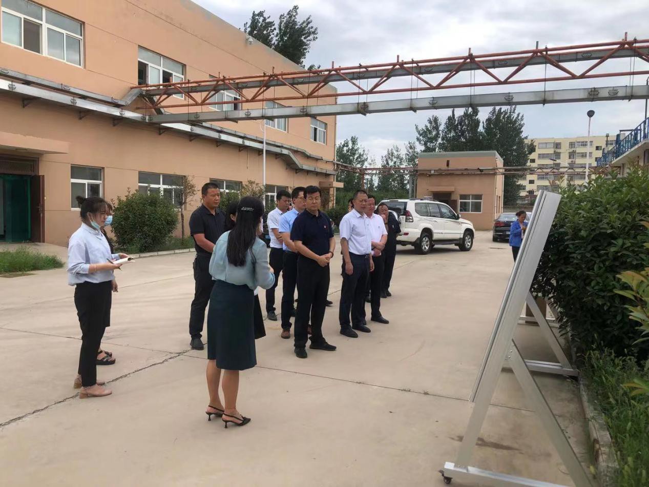渭南市委副书记郑维国一行到水环境公司大荔经开区污水处置厂调研