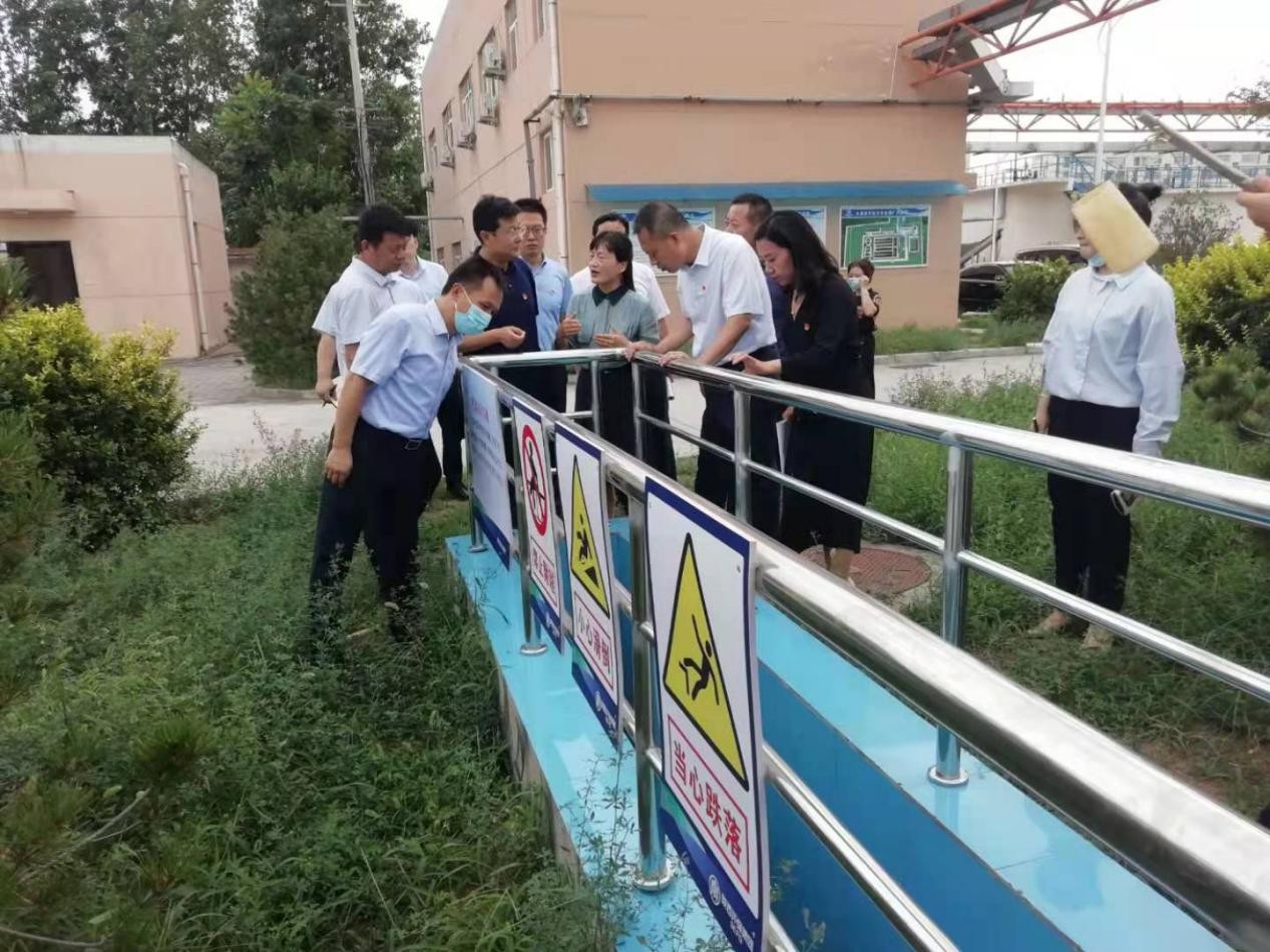 渭南市委副书记郑维国一行到水环境公司大荔经开区污水处置厂调研