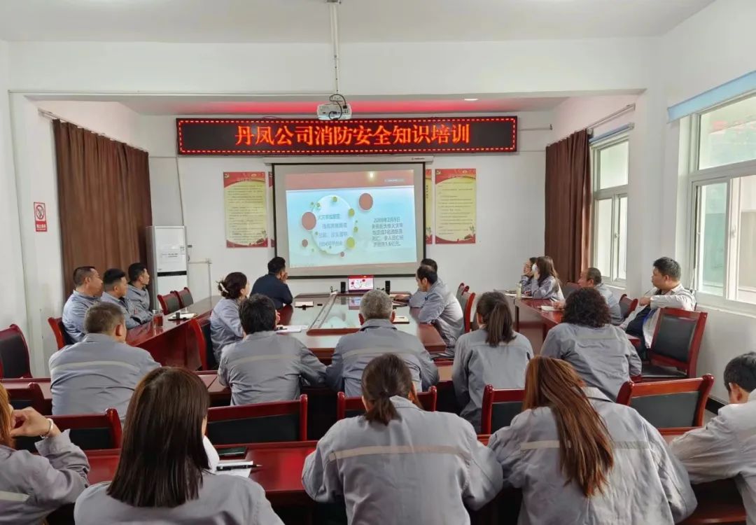 丹凤公司发展消防知识培训与消防安全演练活动